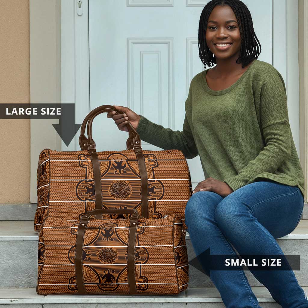 Lesotho Seanamarena Travel Bag Basotho Traditional Blanket Style - Orange