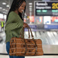 Lesotho Seanamarena Travel Bag Basotho Traditional Blanket Style - Orange