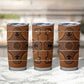 Basotho Blanket Tumbler Cup Lesotho Seanamarena Heritage - Orange - African Pride