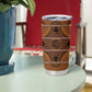Basotho Blanket Tumbler Cup Lesotho Seanamarena Heritage - Orange - African Pride
