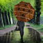 Lesotho Seanamarena Umbrella Basotho Traditional Blanket Style - Orange