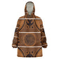 Basotho Blanket Wearable Blanket Hoodie Lesotho Seanamarena Heritage - Orange - African Pride