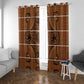 Basotho Blanket Window Curtain Lesotho Seanamarena Heritage - Orange - African Pride