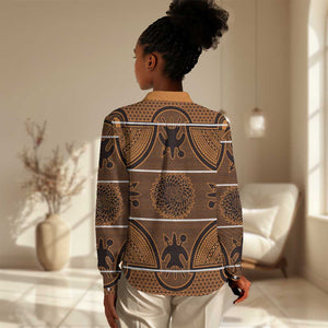 Basotho Blanket Women Casual Shirt Lesotho Seanamarena Heritage - Orange - African Pride