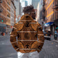 Basotho Blanket Zip Hoodie Lesotho Seanamarena Heritage - Orange - African Pride