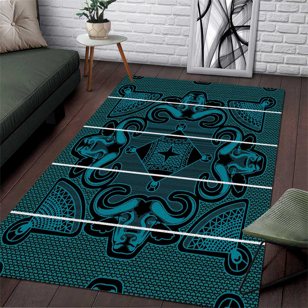 Basotho Blanket Area Rug Lesotho Motlatsi Seanamarena Heritage - Lesotho Breeze - African Pride