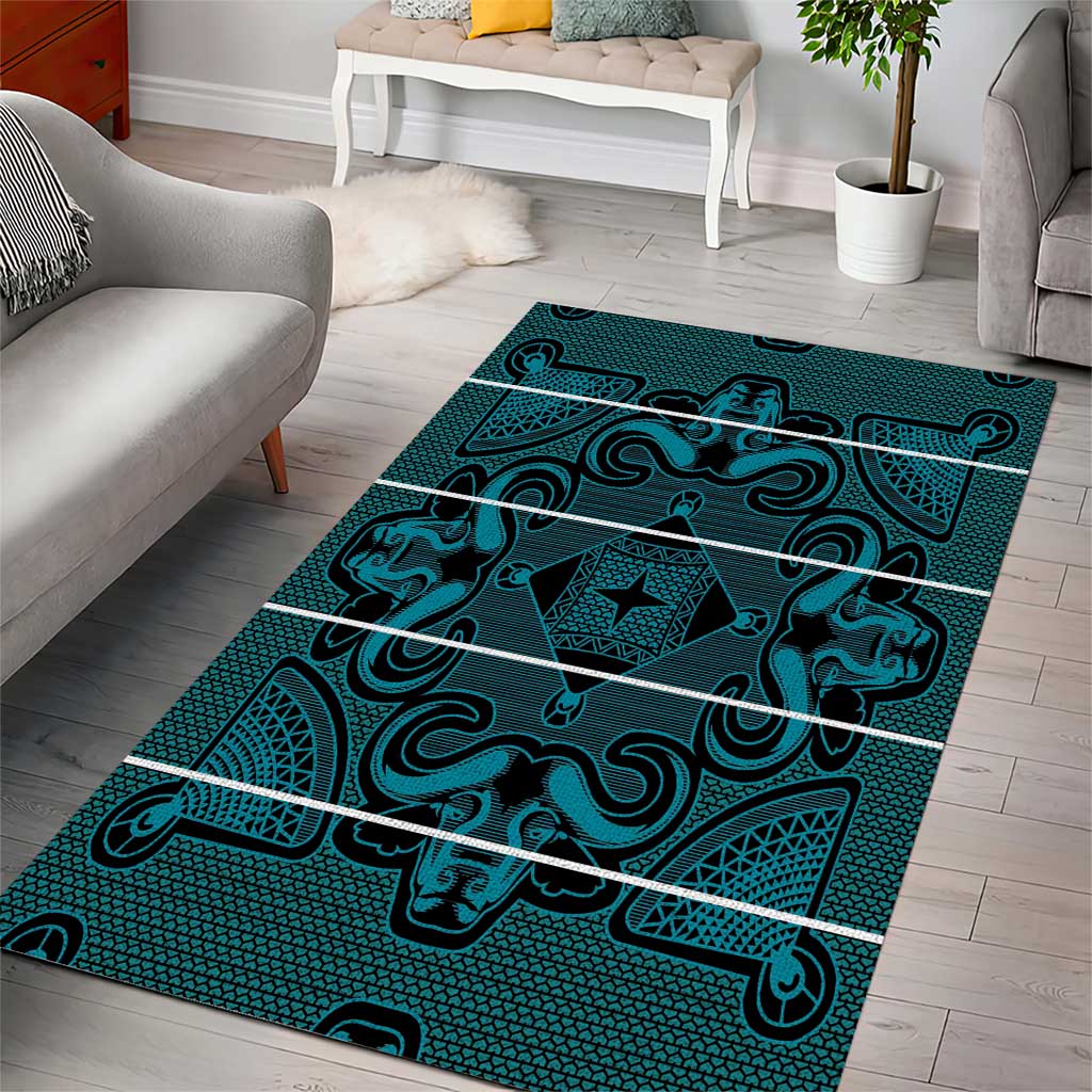 Basotho Blanket Area Rug Lesotho Motlatsi Seanamarena Heritage - Lesotho Breeze - African Pride