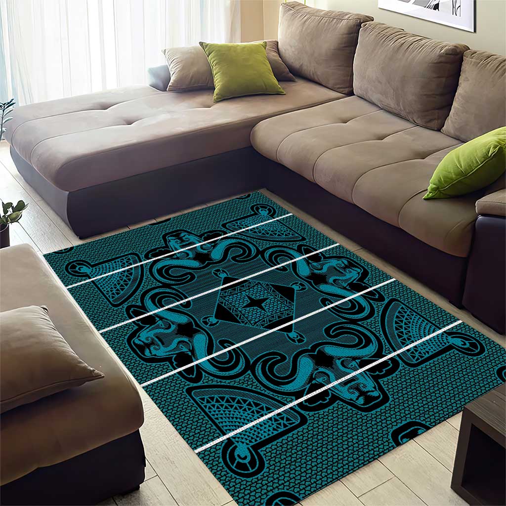 Basotho Blanket Area Rug Lesotho Motlatsi Seanamarena Heritage - Lesotho Breeze - African Pride