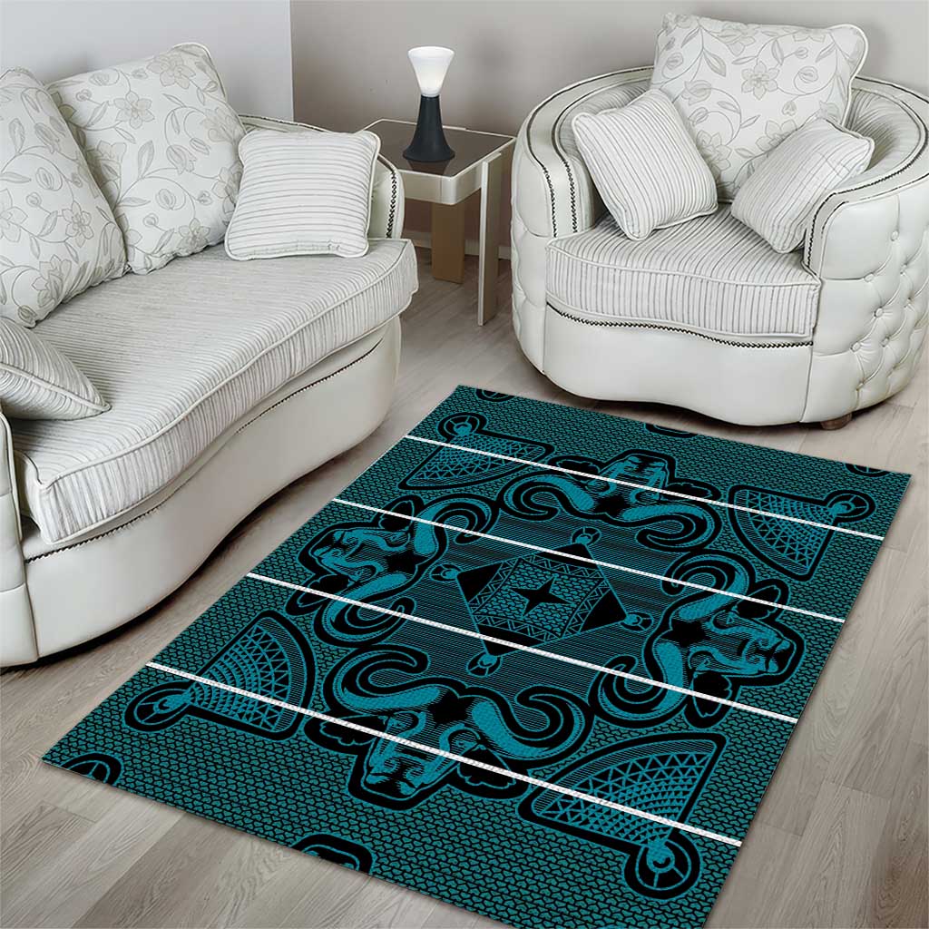 Basotho Blanket Area Rug Lesotho Motlatsi Seanamarena Heritage - Lesotho Breeze - African Pride