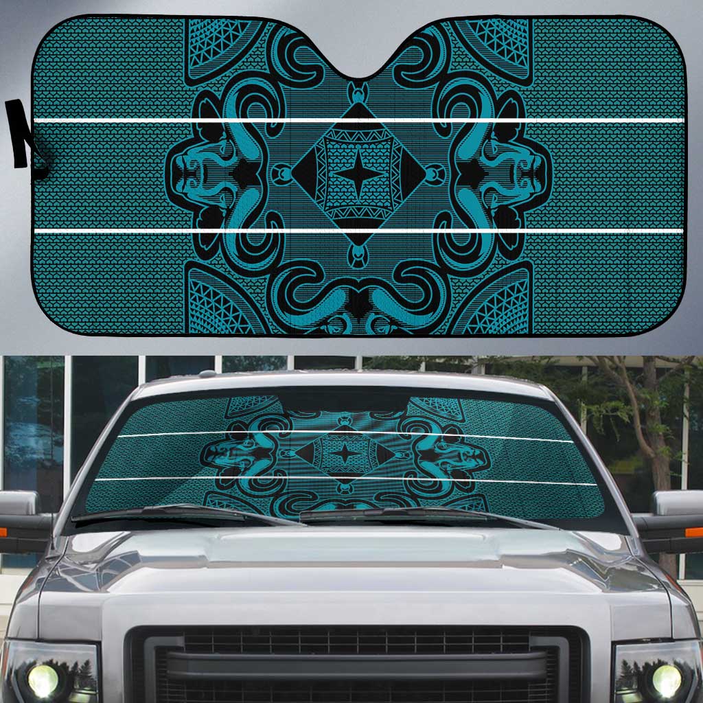 Lesotho Seanamarena - Motlatsi Auto Sun Shade Basotho Traditional Blanket Style - Lesotho Breeze