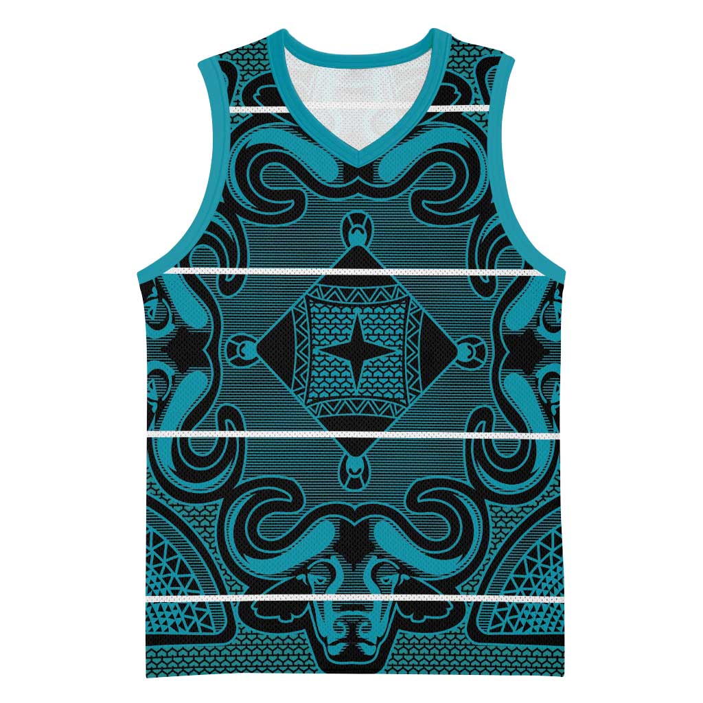 Basotho Blanket Basketball Jersey Lesotho Motlatsi Seanamarena Heritage - Lesotho Breeze - African Pride