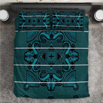 Basotho Blanket Bedding Set Lesotho Motlatsi Seanamarena Heritage - Lesotho Breeze - African Pride