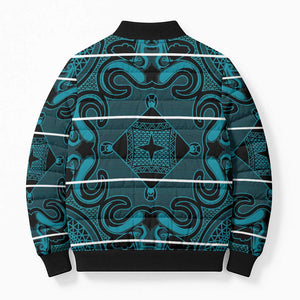 Lesotho Seanamarena - Motlatsi Bomber Puffer Jacket Basotho Traditional Blanket Style - Lesotho Breeze