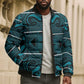 Lesotho Seanamarena - Motlatsi Bomber Puffer Jacket Basotho Traditional Blanket Style - Lesotho Breeze