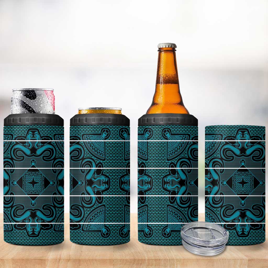 Basotho Blanket 4 in 1 Can Cooler Tumbler Lesotho Motlatsi Seanamarena Heritage - Lesotho Breeze - African Pride