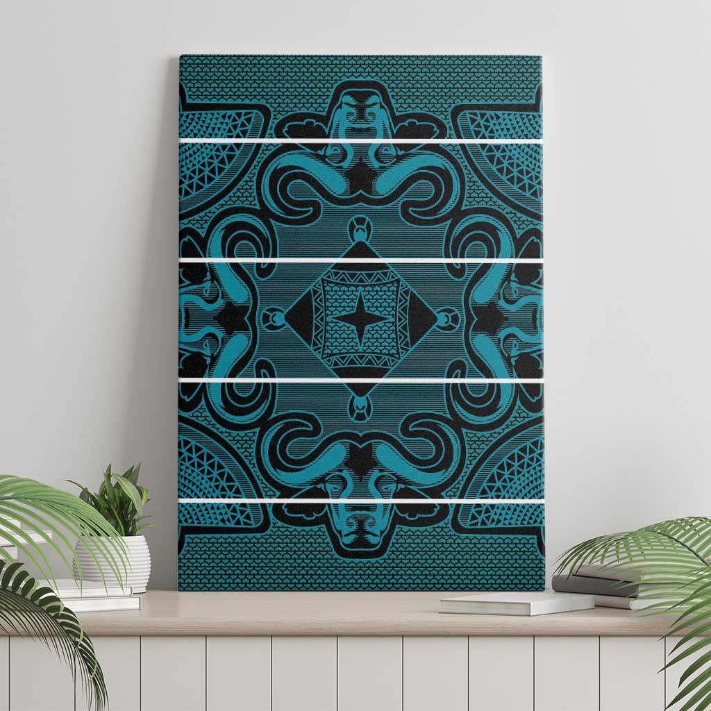Basotho Blanket Canvas Wall Art Lesotho Motlatsi Seanamarena Heritage - Lesotho Breeze - African Pride