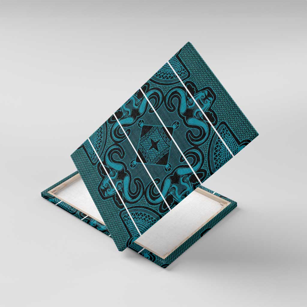 Basotho Blanket Canvas Wall Art Lesotho Motlatsi Seanamarena Heritage - Lesotho Breeze - African Pride