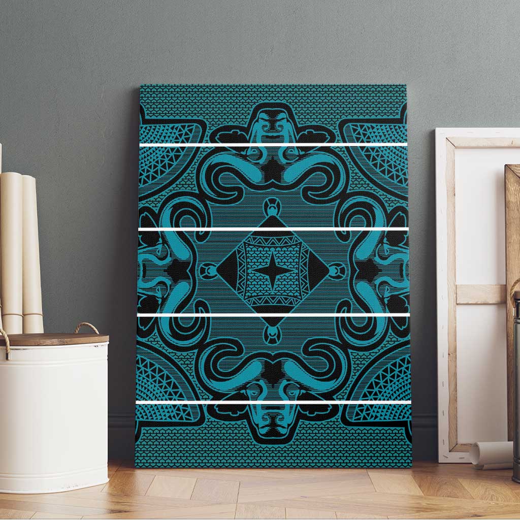 Basotho Blanket Canvas Wall Art Lesotho Motlatsi Seanamarena Heritage - Lesotho Breeze - African Pride