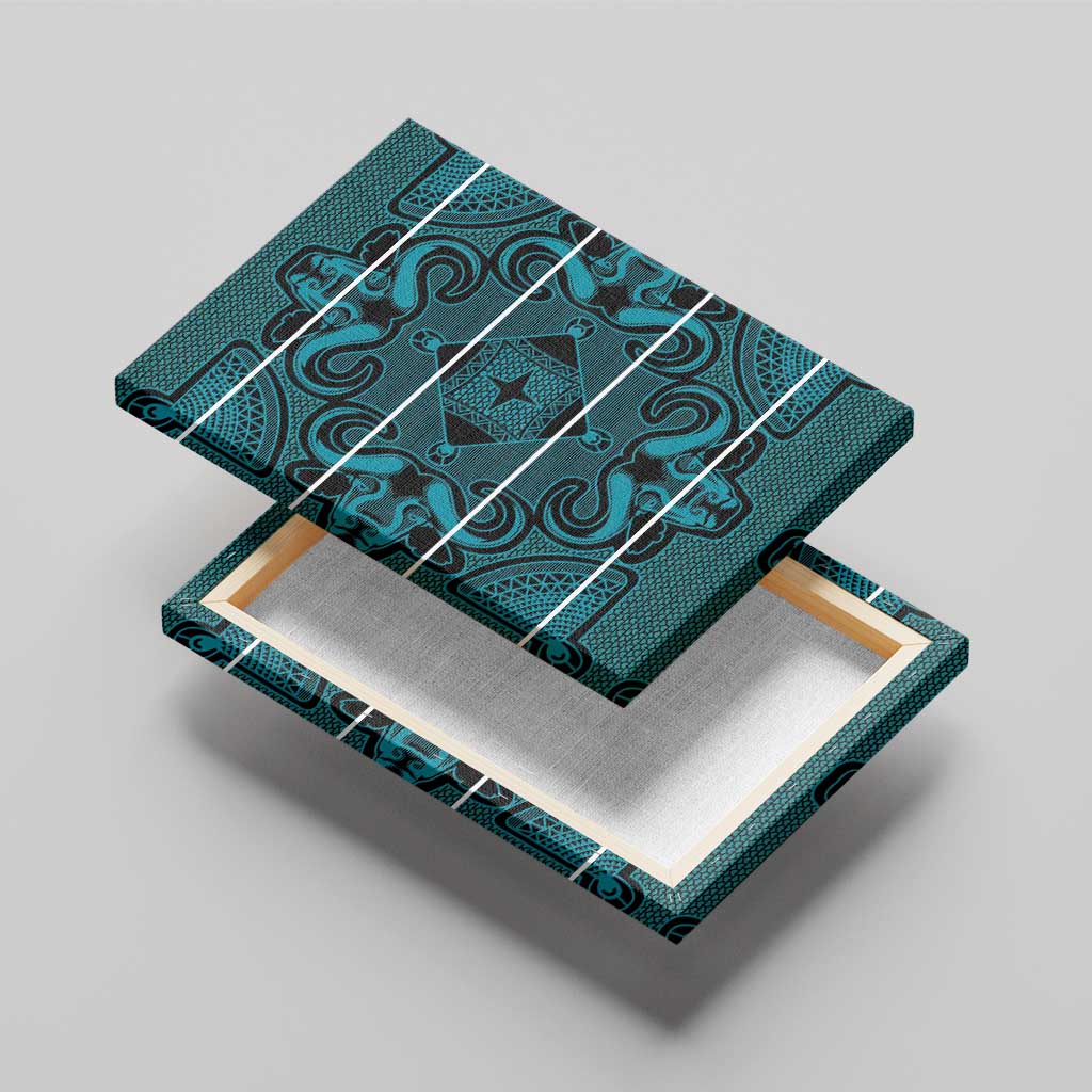 Basotho Blanket Canvas Wall Art Lesotho Motlatsi Seanamarena Heritage - Lesotho Breeze - African Pride