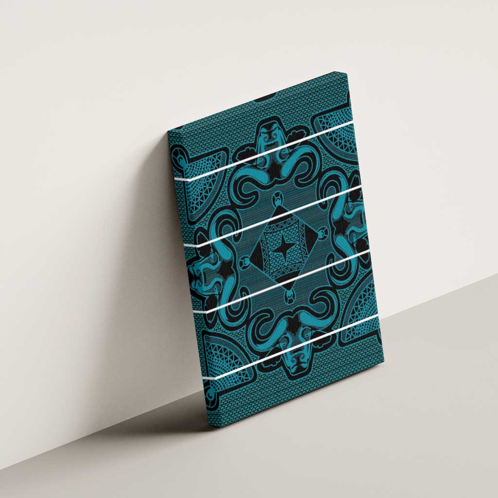 Basotho Blanket Canvas Wall Art Lesotho Motlatsi Seanamarena Heritage - Lesotho Breeze - African Pride