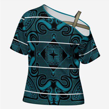 Lesotho Seanamarena - Motlatsi Cross Shoulder Shirt Basotho Traditional Blanket Style - Lesotho Breeze