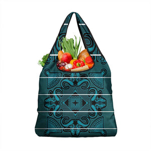 Basotho Blanket Grocery Bag Lesotho Motlatsi Seanamarena Heritage - Lesotho Breeze - African Pride
