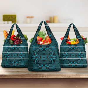 Basotho Blanket Grocery Bag Lesotho Motlatsi Seanamarena Heritage - Lesotho Breeze - African Pride