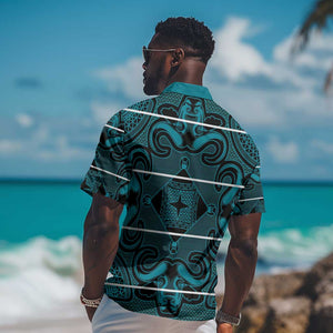 Basotho Blanket Hawaiian Shirt Lesotho Motlatsi Seanamarena Heritage - Lesotho Breeze - African Pride