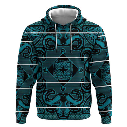 Basotho Blanket Hoodie Lesotho Motlatsi Seanamarena Heritage - Lesotho Breeze - African Pride
