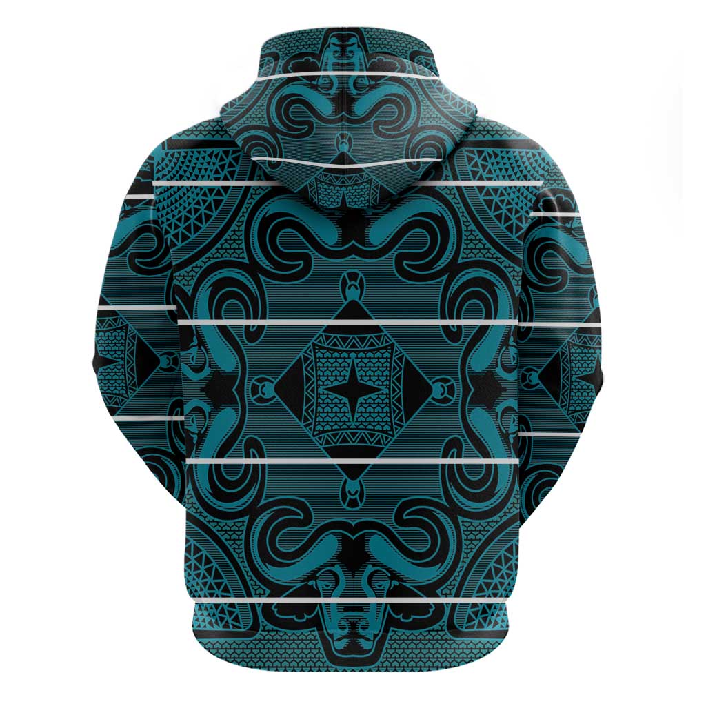 Basotho Blanket Hoodie Lesotho Motlatsi Seanamarena Heritage - Lesotho Breeze - African Pride