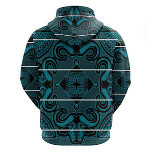 Basotho Blanket Hoodie Lesotho Motlatsi Seanamarena Heritage - Lesotho Breeze - African Pride
