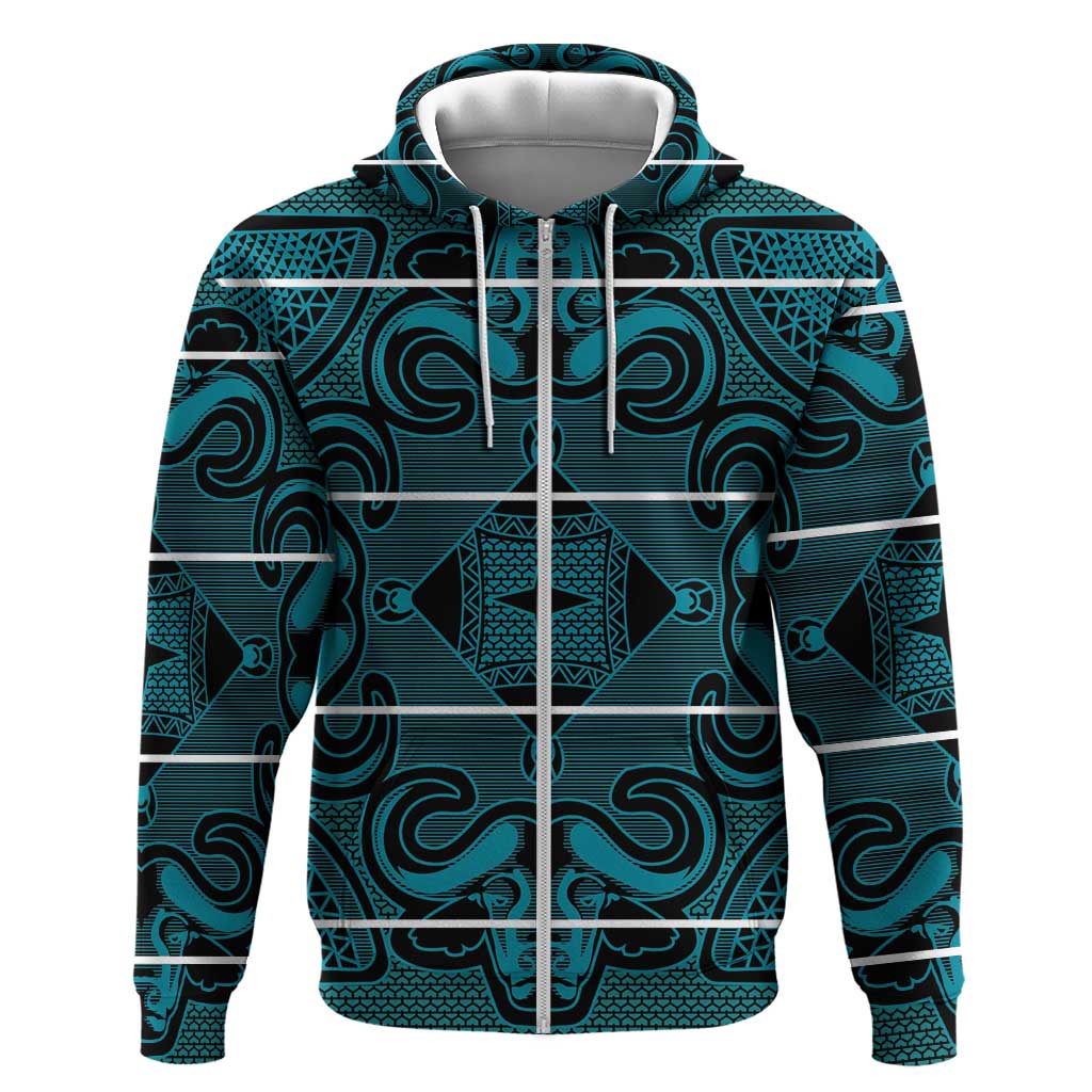 Basotho Blanket Hoodie Lesotho Motlatsi Seanamarena Heritage - Lesotho Breeze - African Pride