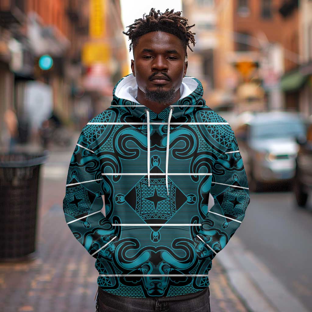 Basotho Blanket Hoodie Lesotho Motlatsi Seanamarena Heritage - Lesotho Breeze - African Pride