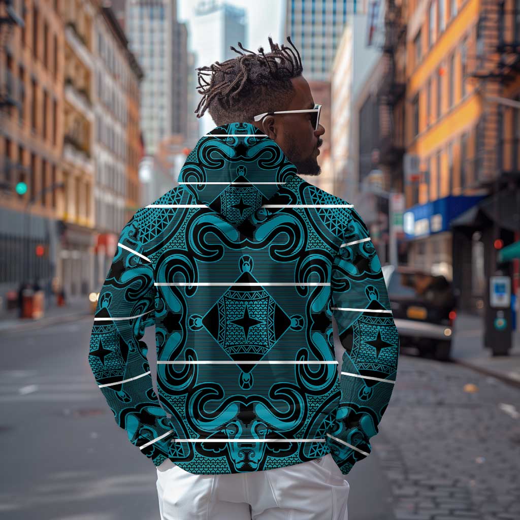 Basotho Blanket Hoodie Lesotho Motlatsi Seanamarena Heritage - Lesotho Breeze - African Pride