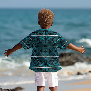 Basotho Blanket Kid Hawaiian Shirt Lesotho Motlatsi Seanamarena Heritage - Lesotho Breeze - African Pride