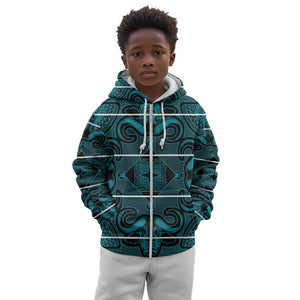 Basotho Blanket Kid Hoodie Lesotho Motlatsi Seanamarena Heritage - Lesotho Breeze - African Pride