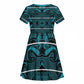 Basotho Blanket Kid Short Sleeve Dress Lesotho Motlatsi Seanamarena Heritage - Lesotho Breeze - African Pride