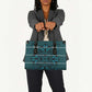 Lesotho Seanamarena - Motlatsi Leather Bag Basotho Traditional Blanket Style - Lesotho Breeze