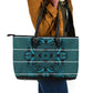 Basotho Blanket Leather Tote Bag Lesotho Motlatsi Seanamarena Heritage - Lesotho Breeze - African Pride