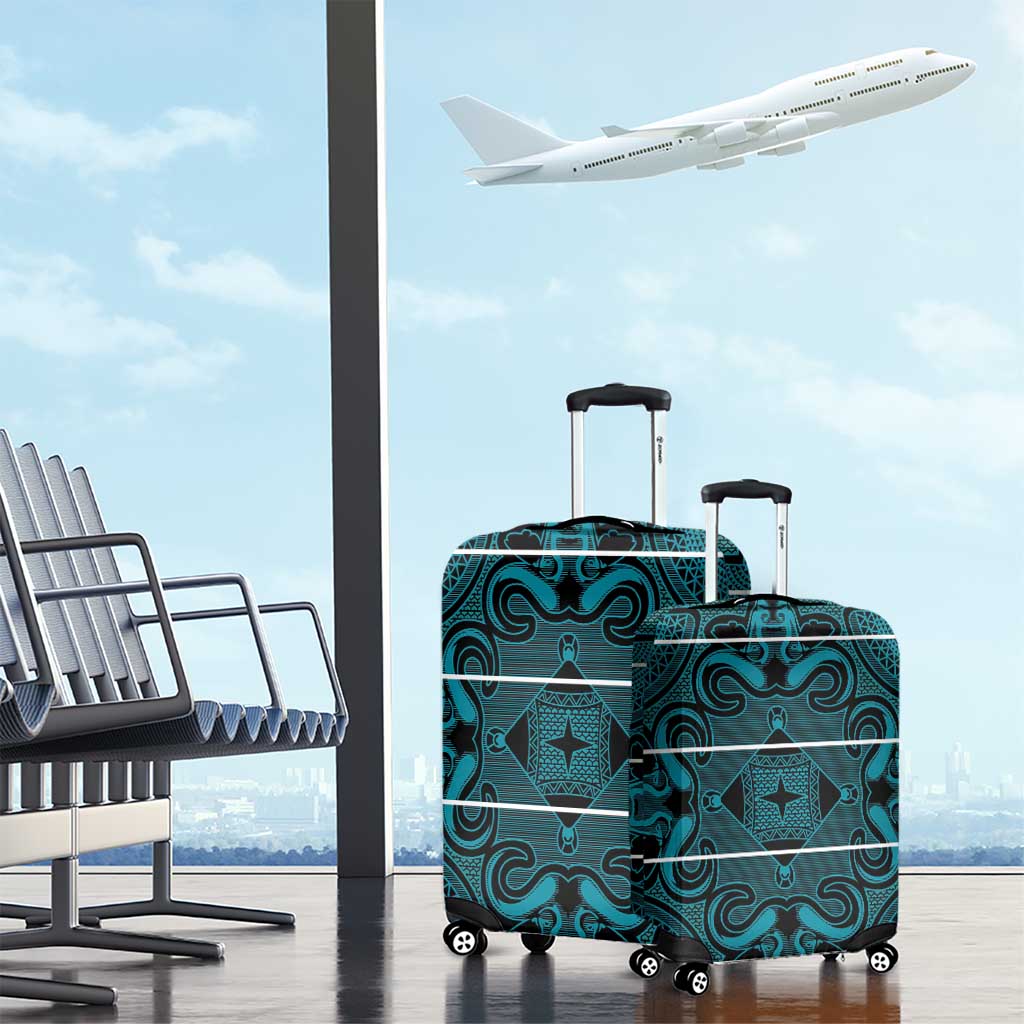 Basotho Blanket Luggage Cover Lesotho Motlatsi Seanamarena Heritage - Lesotho Breeze - African Pride