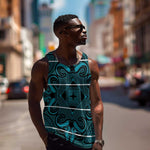 Basotho Blanket Men Tank Top Lesotho Motlatsi Seanamarena Heritage - Lesotho Breeze - African Pride