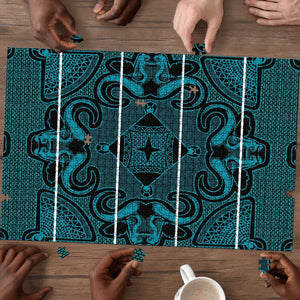 Lesotho Seanamarena - Motlatsi Puzzle Basotho Traditional Blanket Style - Lesotho Breeze