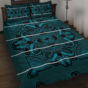 Basotho Blanket Quilt Bed Set Lesotho Motlatsi Seanamarena Heritage - Lesotho Breeze - African Pride