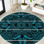 Basotho Blanket Round Carpet Lesotho Motlatsi Seanamarena Heritage - Lesotho Breeze - African Pride