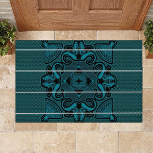 Basotho Blanket Rubber Doormat Lesotho Motlatsi Seanamarena Heritage - Lesotho Breeze - African Pride