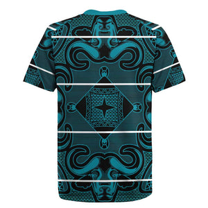 Basotho Blanket Rugby Jersey Lesotho Motlatsi Seanamarena Heritage - Lesotho Breeze - African Pride
