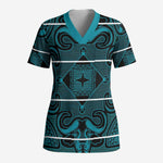 Lesotho Seanamarena - Motlatsi Scrub Top Basotho Traditional Blanket Style - Lesotho Breeze - African Pride