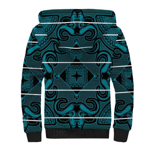 Basotho Blanket Sherpa Hoodie Lesotho Motlatsi Seanamarena Heritage - Lesotho Breeze - African Pride