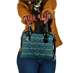 Basotho Blanket Shoulder Handbag Lesotho Motlatsi Seanamarena Heritage - Lesotho Breeze - African Pride