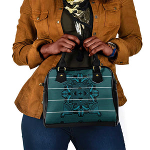 Basotho Blanket Shoulder Handbag Lesotho Motlatsi Seanamarena Heritage - Lesotho Breeze - African Pride
